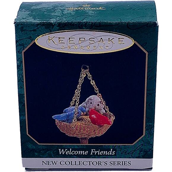 1997 Hallmark Keepsake Welcome Friends Birds Nest Christmas Ornament in Box - Picture 1 of 4